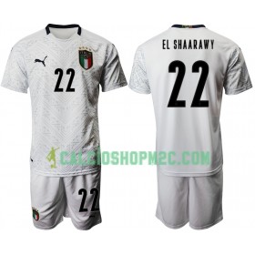 Italia Stephan El Shaarawy 22 Bambino Maglia Trasferta Euro 2020 Manica Corta (+ Pantaloncini)